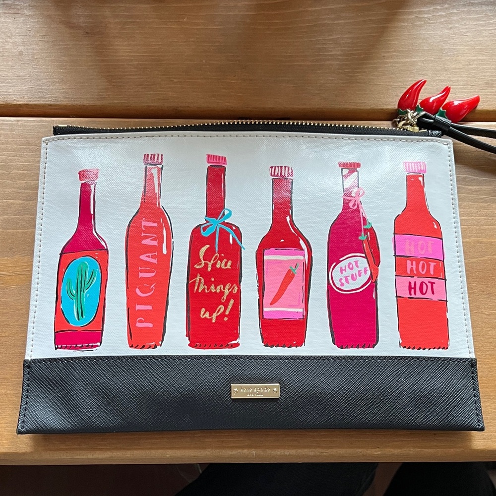 Kate Spade Hot Sauce Wristlet Pouch